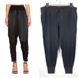 Alexis Silk Joggers Womens Medium Satin Pockets Luxury Glam Whimsigoth Capsule
